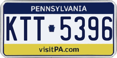 PA license plate KTT5396
