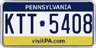 PA license plate KTT5408