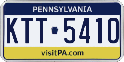 PA license plate KTT5410