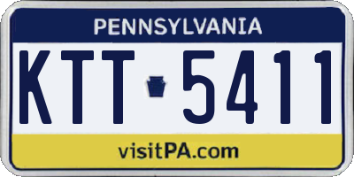 PA license plate KTT5411