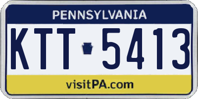 PA license plate KTT5413