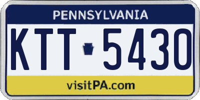 PA license plate KTT5430