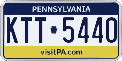 PA license plate KTT5440