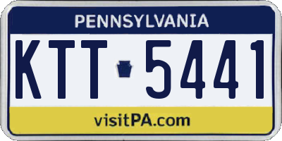 PA license plate KTT5441