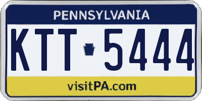 PA license plate KTT5444