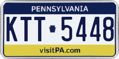 PA license plate KTT5448