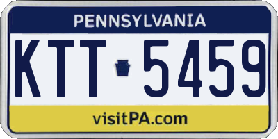 PA license plate KTT5459