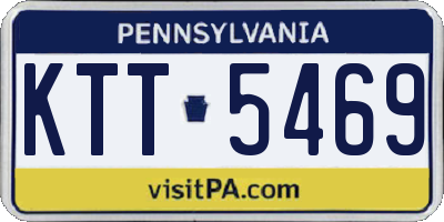 PA license plate KTT5469