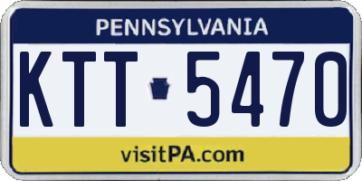 PA license plate KTT5470