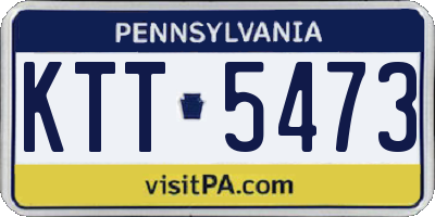 PA license plate KTT5473