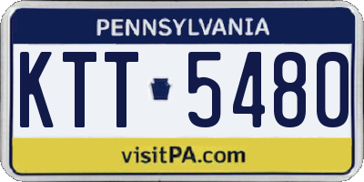 PA license plate KTT5480