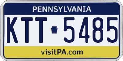 PA license plate KTT5485