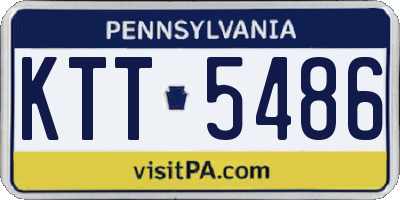 PA license plate KTT5486
