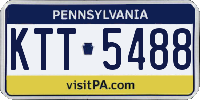 PA license plate KTT5488