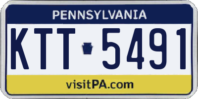 PA license plate KTT5491