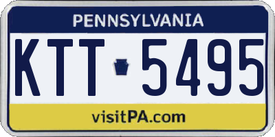 PA license plate KTT5495