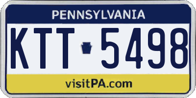 PA license plate KTT5498