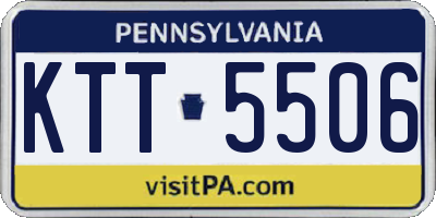 PA license plate KTT5506
