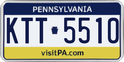 PA license plate KTT5510