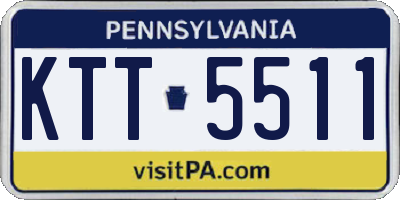 PA license plate KTT5511