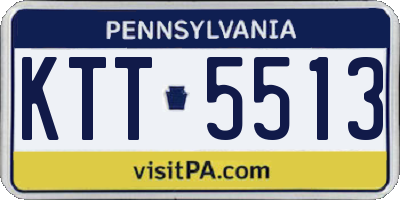 PA license plate KTT5513