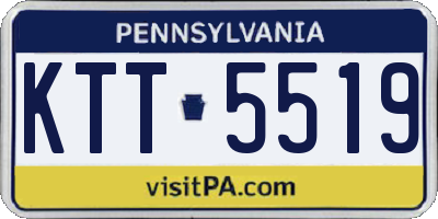 PA license plate KTT5519