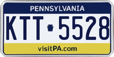 PA license plate KTT5528