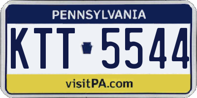 PA license plate KTT5544
