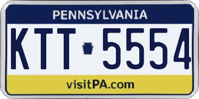 PA license plate KTT5554