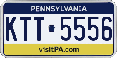 PA license plate KTT5556