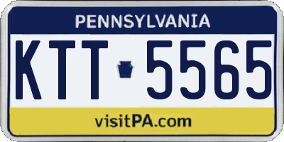 PA license plate KTT5565