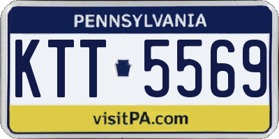 PA license plate KTT5569