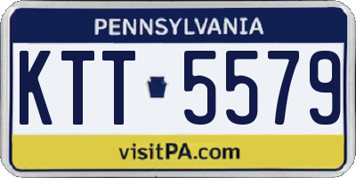 PA license plate KTT5579