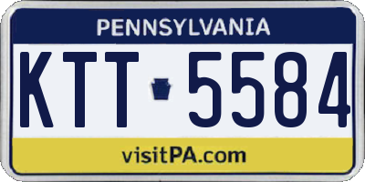 PA license plate KTT5584