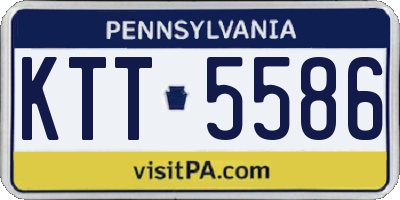 PA license plate KTT5586