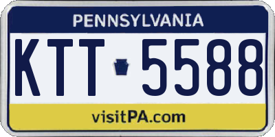 PA license plate KTT5588