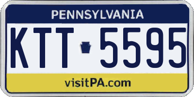PA license plate KTT5595