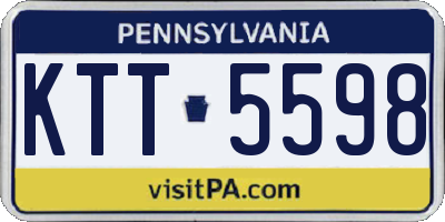 PA license plate KTT5598