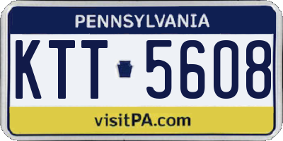 PA license plate KTT5608