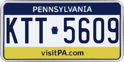 PA license plate KTT5609
