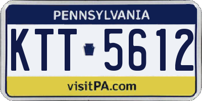 PA license plate KTT5612