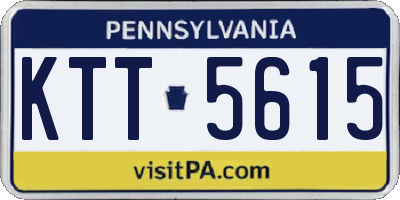 PA license plate KTT5615