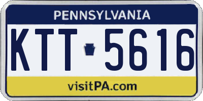 PA license plate KTT5616
