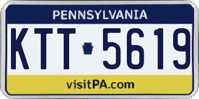 PA license plate KTT5619