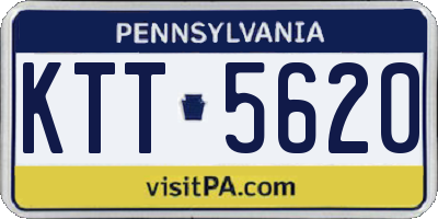 PA license plate KTT5620