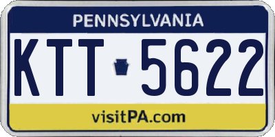 PA license plate KTT5622