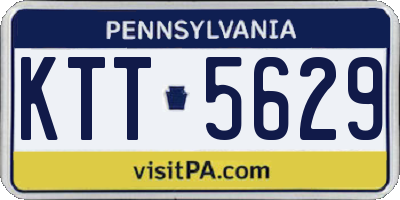 PA license plate KTT5629
