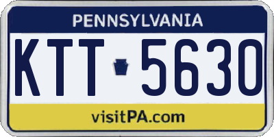 PA license plate KTT5630