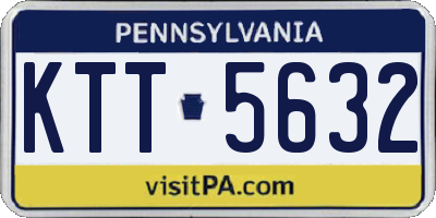 PA license plate KTT5632