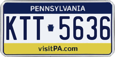 PA license plate KTT5636
